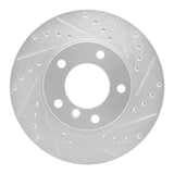 R1 Concepts 1991-2006 BMW 323ci Front Right Drilled & Slotted Silver Brake Rotor by R1 Concepts 631-31027R