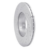 R1 Concepts 1991-2006 BMW 323ci Front Right Drilled & Slotted Silver Brake Rotor by R1 Concepts 631-31027R