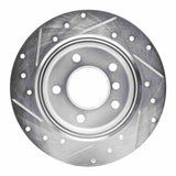 R1 Concepts 1991-1999 BMW 323is Rear Right Drilled & Slotted Silver Brake Rotor by R1 Concepts 631-31028R