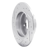 R1 Concepts 1991-1999 BMW 323is Rear Right Drilled & Slotted Silver Brake Rotor by R1 Concepts 631-31028R