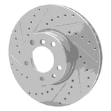 R1 Concepts 1991-2001 BMW 850ci Front Left Drilled & Slotted Silver Brake Rotor by R1 Concepts 631-31029L