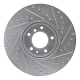 R1 Concepts 1991-2001 BMW 850ci Front Left Drilled & Slotted Silver Brake Rotor by R1 Concepts 631-31029L