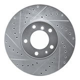 R1 Concepts 1991-2001 BMW 850ci Front Left Drilled & Slotted Silver Brake Rotor by R1 Concepts 631-31029L