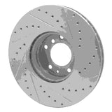 R1 Concepts 1991-2001 BMW 850ci Front Left Drilled & Slotted Silver Brake Rotor by R1 Concepts 631-31029L