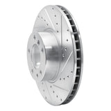 R1 Concepts 1991-2001 BMW 740iL Front Right Drilled & Slotted Silver Brake Rotor by R1 Concepts 631-31029R