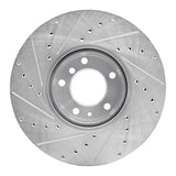 R1 Concepts 1991-2001 BMW 740iL Front Right Drilled & Slotted Silver Brake Rotor by R1 Concepts 631-31029R