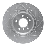 R1 Concepts 1991-2001 BMW 840ci Rear Left Drilled & Slotted Silver Brake Rotor by R1 Concepts 631-31030L