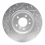 R1 Concepts 1991-2001 BMW 850csi Rear Right Drilled & Slotted Silver Brake Rotor by R1 Concepts 631-31030R