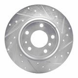 R1 Concepts 1991-2001 BMW 850csi Rear Right Drilled & Slotted Silver Brake Rotor by R1 Concepts 631-31030R