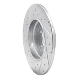 R1 Concepts 1991-2001 BMW 850csi Rear Right Drilled & Slotted Silver Brake Rotor by R1 Concepts 631-31030R