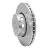 R1 Concepts 1991-1993 BMW M5 Front Left Drilled & Slotted Silver Brake Rotor by R1 Concepts 631-31031L