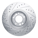 R1 Concepts 1991-1993 BMW M5 Front Right Drilled & Slotted Silver Brake Rotor by R1 Concepts 631-31031R