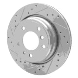 R1 Concepts 1991-1995 BMW 540i Rear Left Drilled & Slotted Silver Brake Rotor by R1 Concepts 631-31032L
