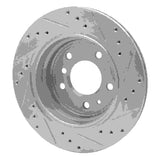 R1 Concepts 1991-1995 BMW 540i Rear Left Drilled & Slotted Silver Brake Rotor by R1 Concepts 631-31032L