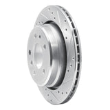 R1 Concepts 1991-1995 BMW 540i Rear Right Drilled & Slotted Silver Brake Rotor by R1 Concepts 631-31032R