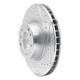 R1 Concepts 1993-1997 BMW 850csi Front Right Drilled & Slotted Silver Brake Rotor by R1 Concepts 631-31033R