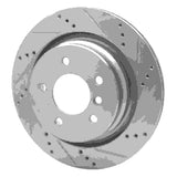 R1 Concepts 1995-2002 BMW Z3 Left Rear Drilled & Slotted Silver Brake Rotor by R1 Concepts 631-31034D