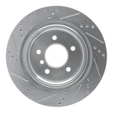 R1 Concepts 1995-2002 BMW Z3 Left Rear Drilled & Slotted Silver Brake Rotor by R1 Concepts 631-31034D