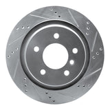 R1 Concepts 1995-2002 BMW Z3 Left Rear Drilled & Slotted Silver Brake Rotor by R1 Concepts 631-31034D