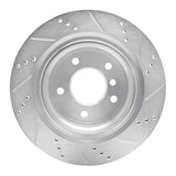 R1 Concepts 1995-2002 BMW Z3 Right Rear Drilled & Slotted Silver Brake Rotor by R1 Concepts 631-31035D