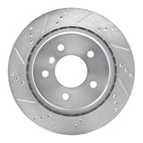 R1 Concepts 1995-2002 BMW Z3 Right Rear Drilled & Slotted Silver Brake Rotor by R1 Concepts 631-31035D