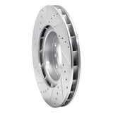 R1 Concepts 1995-2002 BMW M3 Left Front Drilled & Slotted Silver Brake Rotor by R1 Concepts 631-31036D