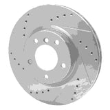 R1 Concepts 1995-2002 BMW M3 Right Front Drilled & Slotted Silver Brake Rotor by R1 Concepts 631-31037D