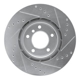 R1 Concepts 1995-2002 BMW M3 Right Front Drilled & Slotted Silver Brake Rotor by R1 Concepts 631-31037D