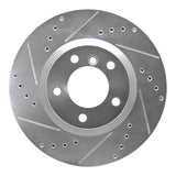 R1 Concepts 1995-2002 BMW M3 Right Front Drilled & Slotted Silver Brake Rotor by R1 Concepts 631-31037D