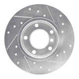R1 Concepts 1995-1998 BMW 318ti Front Left Drilled & Slotted Silver Brake Rotor by R1 Concepts 631-31038L