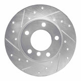 R1 Concepts 1995-1998 BMW 318ti Front Left Drilled & Slotted Silver Brake Rotor by R1 Concepts 631-31038L