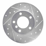 R1 Concepts 1995-1998 BMW 318ti Front Right Drilled & Slotted Silver Brake Rotor by R1 Concepts 631-31038R