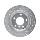 R1 Concepts 1995-1999 BMW 318ti Rear Left Drilled & Slotted Silver Brake Rotor by R1 Concepts 631-31039L