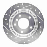R1 Concepts 1995-1999 BMW 318ti Rear Right Drilled & Slotted Silver Brake Rotor by R1 Concepts 631-31039R