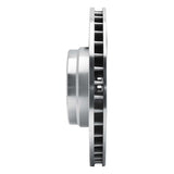 R1 Concepts 1995-2001 BMW 750iL Front Left Drilled & Slotted Silver Brake Rotor by R1 Concepts 631-31040L