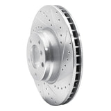 R1 Concepts 1995-2001 BMW 750iL Front Right Drilled & Slotted Silver Brake Rotor by R1 Concepts 631-31040R