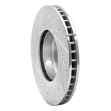 R1 Concepts 1995-2001 BMW 750iL Front Right Drilled & Slotted Silver Brake Rotor by R1 Concepts 631-31040R