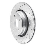 R1 Concepts 1995-2003 BMW Z8 Rear Left Drilled & Slotted Silver Brake Rotor by R1 Concepts 631-31041L