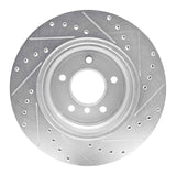 R1 Concepts 1995-2003 BMW Z8 Rear Left Drilled & Slotted Silver Brake Rotor by R1 Concepts 631-31041L