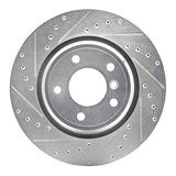 R1 Concepts 1995-2003 BMW Z8 Rear Left Drilled & Slotted Silver Brake Rotor by R1 Concepts 631-31041L