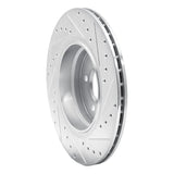 R1 Concepts 1995-2003 BMW Z8 Rear Left Drilled & Slotted Silver Brake Rotor by R1 Concepts 631-31041L