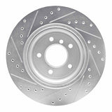 R1 Concepts 1995-2003 BMW Z8 Rear Right Drilled & Slotted Silver Brake Rotor by R1 Concepts 631-31041R