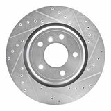 R1 Concepts 1995-2003 BMW Z8 Rear Right Drilled & Slotted Silver Brake Rotor by R1 Concepts 631-31041R