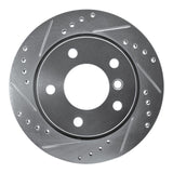 R1 Concepts 1996-2005 BMW 323i Rear Left Drilled & Slotted Silver Brake Rotor by R1 Concepts 631-31042L