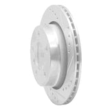 R1 Concepts 1996-2005 BMW 328i Rear Right Drilled & Slotted Silver Brake Rotor by R1 Concepts 631-31042R