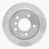 R1 Concepts 1996-2005 BMW 328i Rear Right Drilled & Slotted Silver Brake Rotor by R1 Concepts 631-31042R