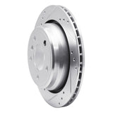 R1 Concepts 1996-2003 BMW 528i Rear Left Drilled & Slotted Silver Brake Rotor by R1 Concepts 631-31044L