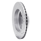 R1 Concepts 1996-2003 BMW 528i Rear Left Drilled & Slotted Silver Brake Rotor by R1 Concepts 631-31044L