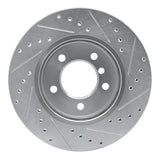 R1 Concepts 1999-2008 BMW 325ix Front Left Drilled & Slotted Silver Brake Rotor by R1 Concepts 631-31046L