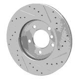 R1 Concepts 1999-2008 BMW 325ix Front Left Drilled & Slotted Silver Brake Rotor by R1 Concepts 631-31046L
